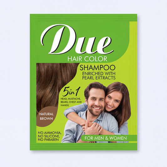 Due Hair Color Shampoo - Natural Brown Sachet