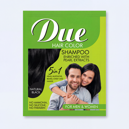 Due Hair Color Shampoo - Natural Black Sachet