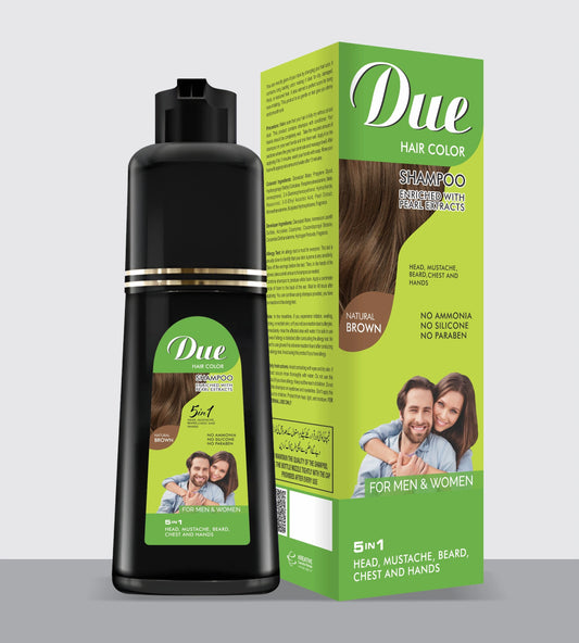 Due Hair Color Shampoo - Natural Brown 180ml