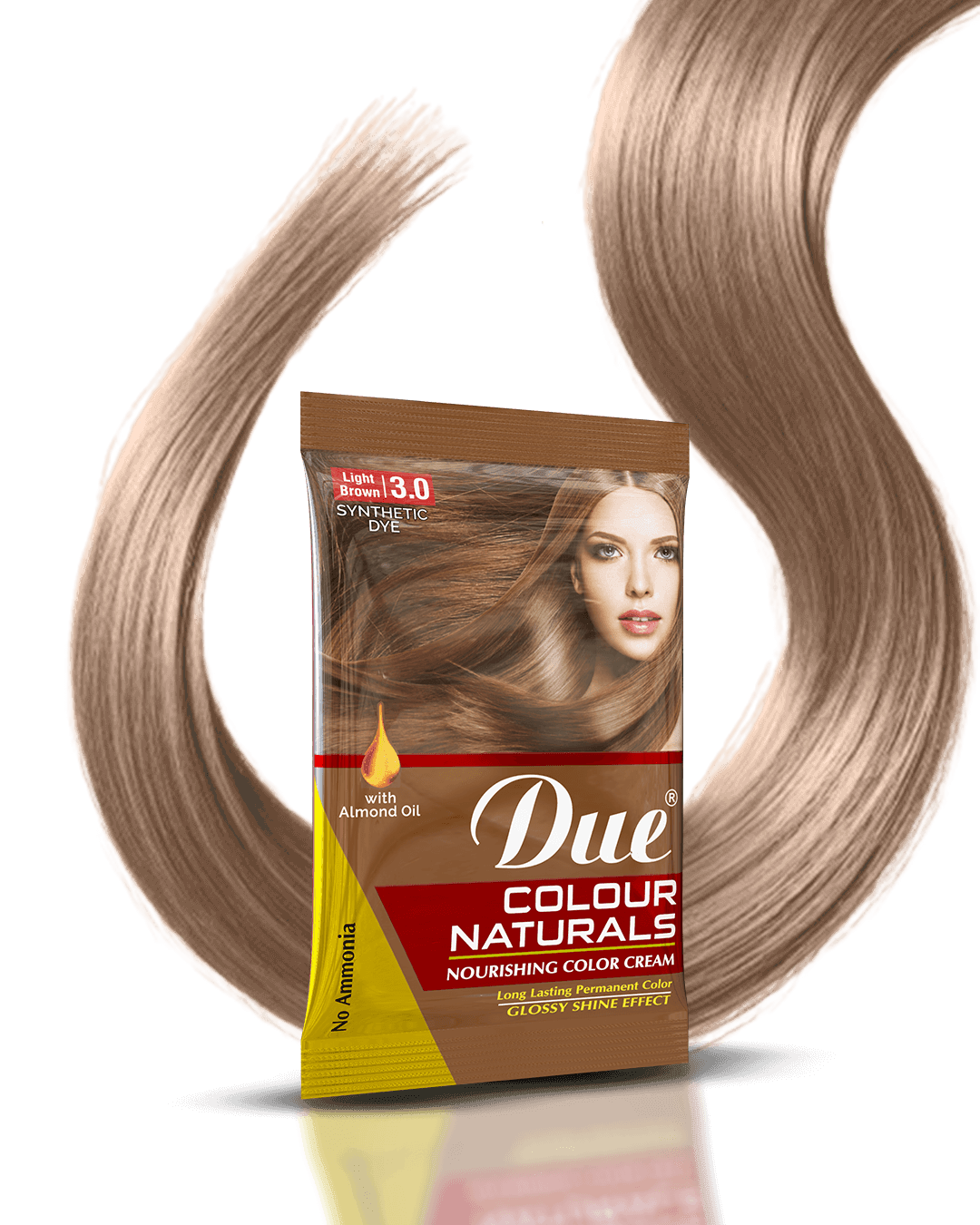 Due Hair Color Naturals - Light Brown - Kreative Cosmetics (Pvt) Ltd.