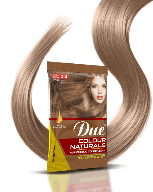Due Hair Color Naturals - Light Brown - Kreative Cosmetics (Pvt) Ltd.
